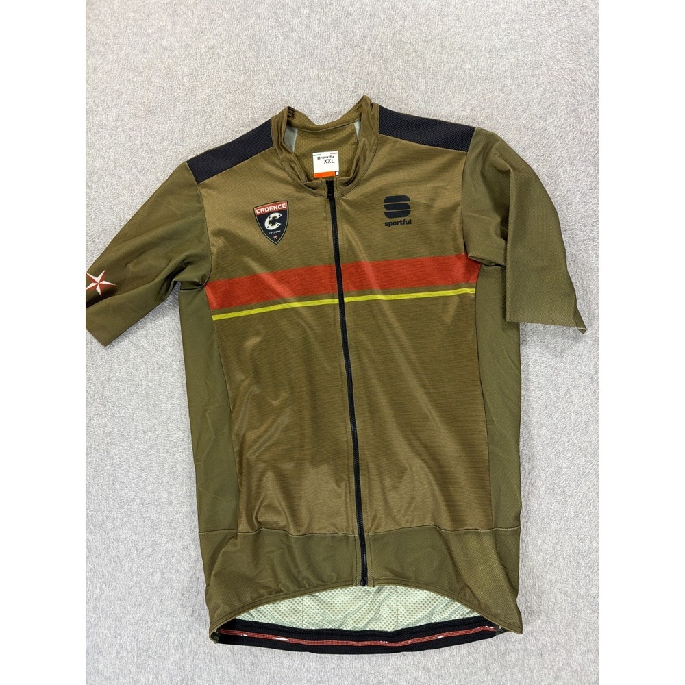 Sportful Cadence Cyclery Full Zip L/S Cycling Jersey (Men's 2XL) Green